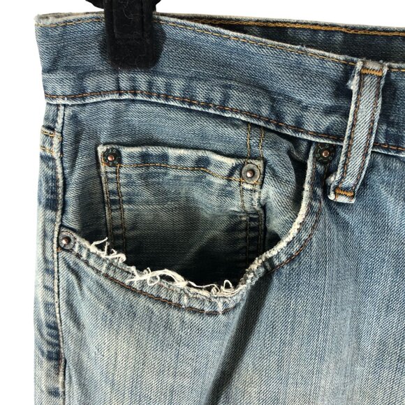 Levis Mens Jeans 559 Relaxed Straight Distressed Grunge 36x34 - Picture 2 of 11